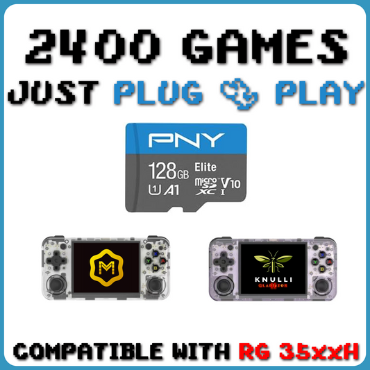 Anbernic RG 35xxH - Preloaded 128gb SD Card -  MuOS / Knulli