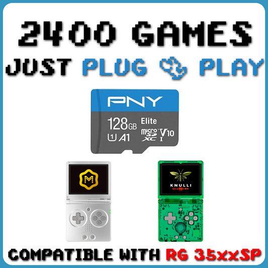 Anbernic RG 35xxSP - Preloaded 128gb SD Card -  MuOS / Knulli