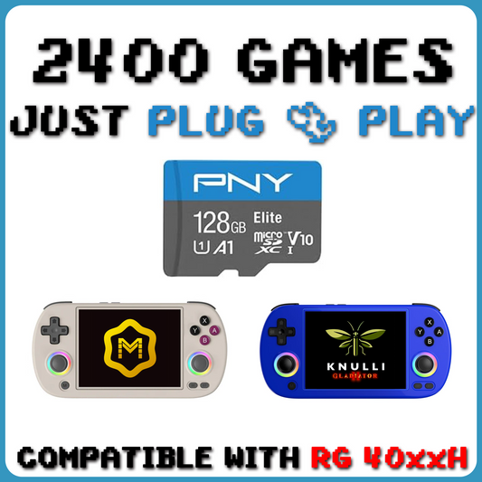 Anbernic RG 40xxH - Preloaded 128gb SD Card -  MuOS / Knulli