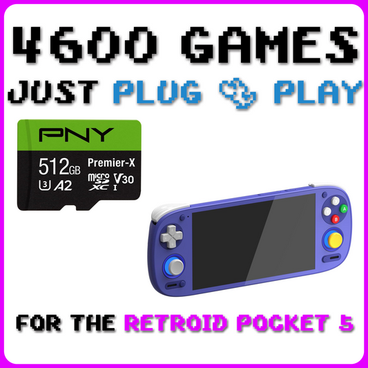 Retroid Pocket 5 - Preloaded 512gb SD Card Rocknix (Linux) - Fully Loaded!