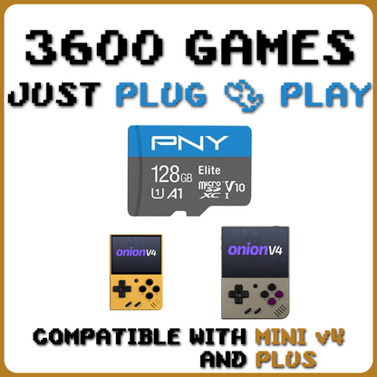 Miyoo Mini v4 / Plus - Preloaded 128gb SD Card -  Onion OS